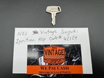 Nos Vintage Suzuki Ignition Key Code # 42124 - New. Fixed Price $19.95.