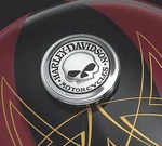 04-10 Harley Sportster Willie Skull Gas Fuel Tank Cap Cover Medallion Custom. Fixed Price $49.95.