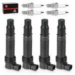 4PCS Ignition Coils & Iridium Spark Plugs For Kawasaki Ninja ZX600 ZX-6RR. Fixed Price $54.99.