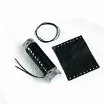 Drag Specialties Black Leather Cover With Laces - Fits 1" Grips Pair. Fixed Price $11.95.