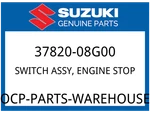 Suzuki Oem Part 37820-08G00 Switch Assy, Engine Stop. Fixed Price $54.20.