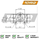 Wheel Brake Cylinder Rear Torq Fits Renault Clio 1998- + Other Models #1. Fixed Price $20.58.