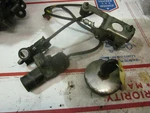 Moto Guzzi EV1100 Keyed Cap Fuel Ignition Seat Set. Fixed Price $109.99.