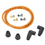 Lowbrow Customs 7MM Cloth 90 Deg Spark Plug Wire Sets Oak W/ Red And Black Trace. Fixed Price $27.29.