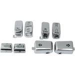 Drag Specialties Chrome Switch Caps With Audio 0616-0129. Fixed Price $61.94.