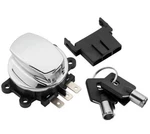 Twin Power 492398 Chrome Ignition Switch - Harley Wide Glide Softail Road King. Fixed Price $60.99.