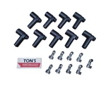 Msd Ignition Hei Distributor Terminals Set Of Right Angle 90 Degree Black Boot. Fixed Price $13.50.