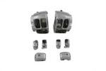 V-twin 26-2253 Chrome Handlebar Control Switch Housing Kit For Softail Dyna. Fixed Price $119.95.