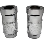 Eddie Trotta Designs Fork Slider Covers Cross-cut Platinum Chrome TC-WT963. Fixed Price $253.07.