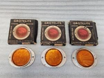 Nos Lot Of 3 Vintage Grotelite Amber Reflex Reflector Usa Made Truck Trailer 100. Fixed Price $45.00.