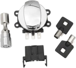 Drag Specialties Chrome Ignition Switch & Fork Lock Kit 96-10 Harley Softail. Fixed Price $126.21.