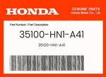 Honda Genuine Switch Assy., Ignition 35100-HN1-A41. Fixed Price $42.06.
