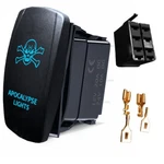 Adrenaline Cycles Dual Back Lit Led Blue Light Apocalypse Rocker Switch On Off #. Fixed Price $9.99.