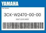 Yamaha Genuine Seat Lock Assy 3CK-W2470-00-00. Fixed Price $76.37.