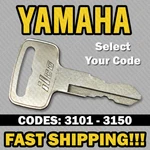 Yamaha Snowmobile Sled Key Cut To Your Code 3101 - 3150. Fixed Price $10.39.