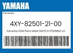 Yamaha Genuine Main Switch Steering Lock 4XY-82501-21-00. Fixed Price $227.61.