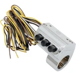 Chrome Left-side Three-button Cable Clutch Switch Assembly 0062-2035-CH. Fixed Price $289.22.