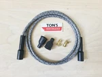 48" Straight Vintage Braided Cloth Gray Bk Spark Plug Wire 7MM Kit Copper Core. Fixed Price $19.90.
