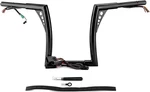 12" Rise Handlebars Pre-wired Ape Hangers 1.25" Fat 1" Clamp Compatible With Har. Fixed Price $250.73.
