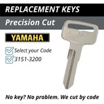 Yamaha Motorcycle Keys XS500 XS650 XS750 XS850 QT50 Cut Code 3151-3200. Fixed Price $9.95.