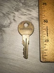 Antique Hudson Lock Co. Key #HL345 Brass. Fixed Price $15.00.
