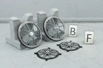 2013 Harley Street Glide Front Fairing & Trunk Speaker Grille Set Burst #4147. Fixed Price $294.44.