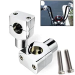 Chrome 1" Handlebar Risers Mount Clamp For Kawasaki Vulcan 1700 Voyager Vaquero. Fixed Price $41.82.
