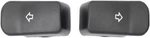Black Turn Signal Switch Button Covers Extended Fr Harley Softail Sportster Dyna. Fixed Price $23.95.