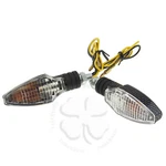 Stalk Turn Signal Clear Carbon Universal Light Motorcycle Stem Blinker Compass. Fixed Price $14.99.