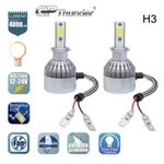 2X White H3 Led Fog Lights Headlight Lamp Conversion Kit 6000K (2 Bulbs). Fixed Price $13.80.