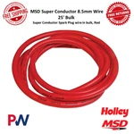 Msd Super Conductor Spark Plug Wire In Bulk, Red, 25 Feet Length, 8.5MM #34019. Fixed Price $141.77.