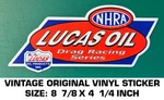 Nhra Lucas Oil Drag Racing Series - Vintage Original Vinyl Decal Sticker. Fixed Price $7.90.
