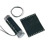 Drag Specialties Leather Grip Cover Twist Black Suede W/laces 1" DS-243058. Fixed Price $23.99.