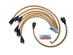 Copper Core Coil 7MM Cloth Covered Spark Plug Set Vintage Inline 6. Fixed Price $39.99.