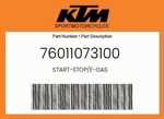 Ktm Genuine Start-stop/e-gas 76011073100. Fixed Price $347.34.