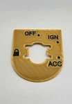 Gold Cf Harley Ignition Switch Accent Panel Cover For 96-13 Electra Street Glide. Fixed Price $23.99.