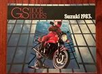 1983 Suzuki Gs / 1100ES Brochure. Fixed Price $20.00.