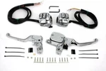 V-twin Chrome Handlebar Control Kit Fits Harley Davidson 22-0823. Fixed Price $425.79.