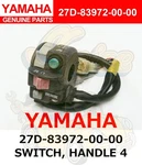 Yamaha XVS1300 Stryker Handle Switch 4 27D-83972-00-00. Fixed Price $160.71.
