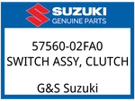 Suzuki Oem Part 57560-02FA0 Switch Assy,clutch. Fixed Price $25.63.