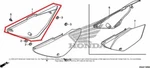 New Oem Honda Right Side Cover White. Fixed Price $104.95.