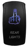 Dragonfire Laser-etched Dual Led Switch Finger Rear Light On/off -blue 04-0066. Fixed Price $28.19.