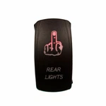 Dragonfire Laser Etched Dual Finger Rear Light Red / Off Switch Brand New Usa. Fixed Price $16.99.