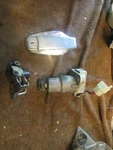 1979 Yamaha Lockset W/ Key Ignition Switch Gas Fuel Cap Helmet. Fixed Price $85.00.