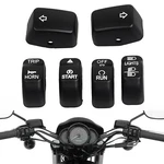 6PCS Abs Hand Control Switch Housing Button Cap For Harley Softail Dyna Slim Fls. Fixed Price $18.98.