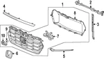 Genuine Honda Grille Assembly 71120-T90-A40. Fixed Price $295.77.