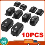 10PCS Black Hand Control Switch Buttons Caps Fit For Harley Touring 1996-2013 Us. Fixed Price $15.95.