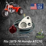 New 1973-74 Honda Switch And Chrome Housing Kit # 53141-918-020XW. Fixed Price $150.00.