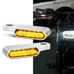 2X Handlebar Led Turn Signal Mini Marker Lights Chrome For-harley Fatbob V-rod. Fixed Price $15.19.