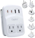 World Travel Adapter Kit Usb-a, Usb-c Outlets, 20W/QC 18W Power Delivery.... Fixed Price $76.12.